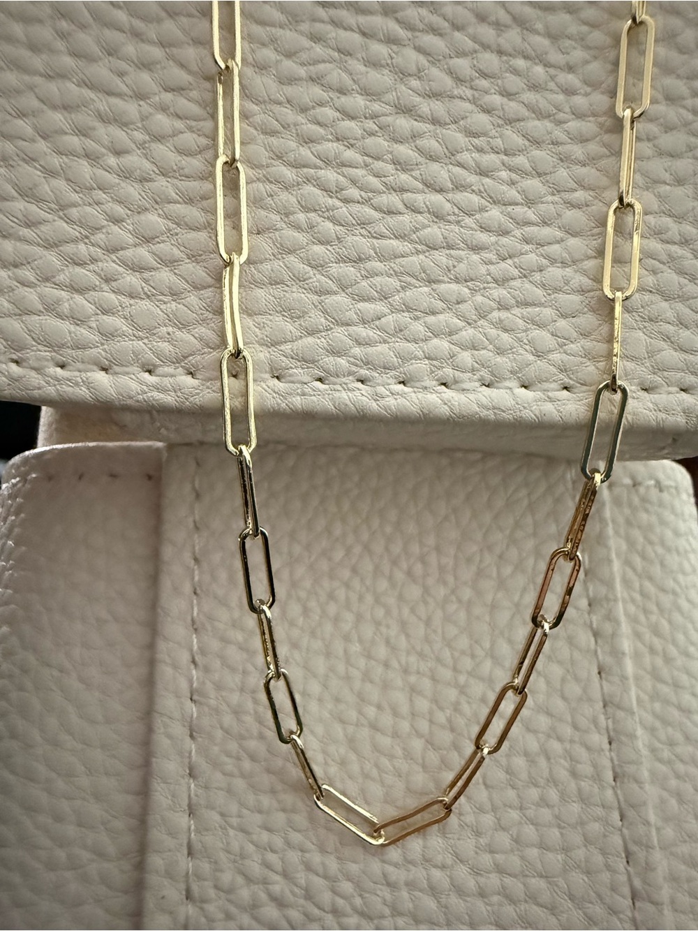 NOX Gold Plated Paperclip Chain Necklace - *NWT